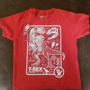 3 for $12 Red tyrannosaurus rex shirt. Size 8